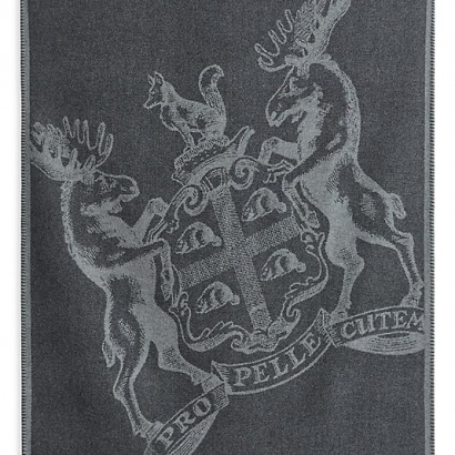 Coat Of Arms Merino & Cashmere Double-Sided Throw